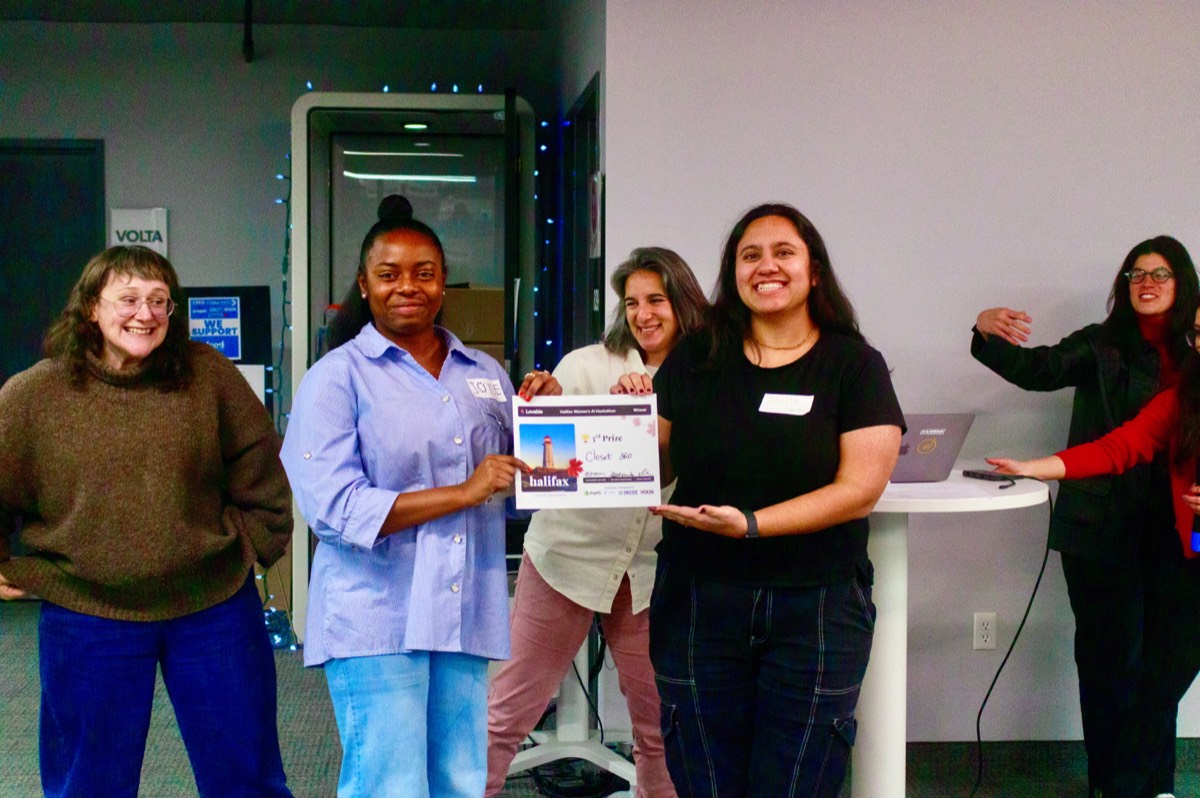 Winners receiving their awards