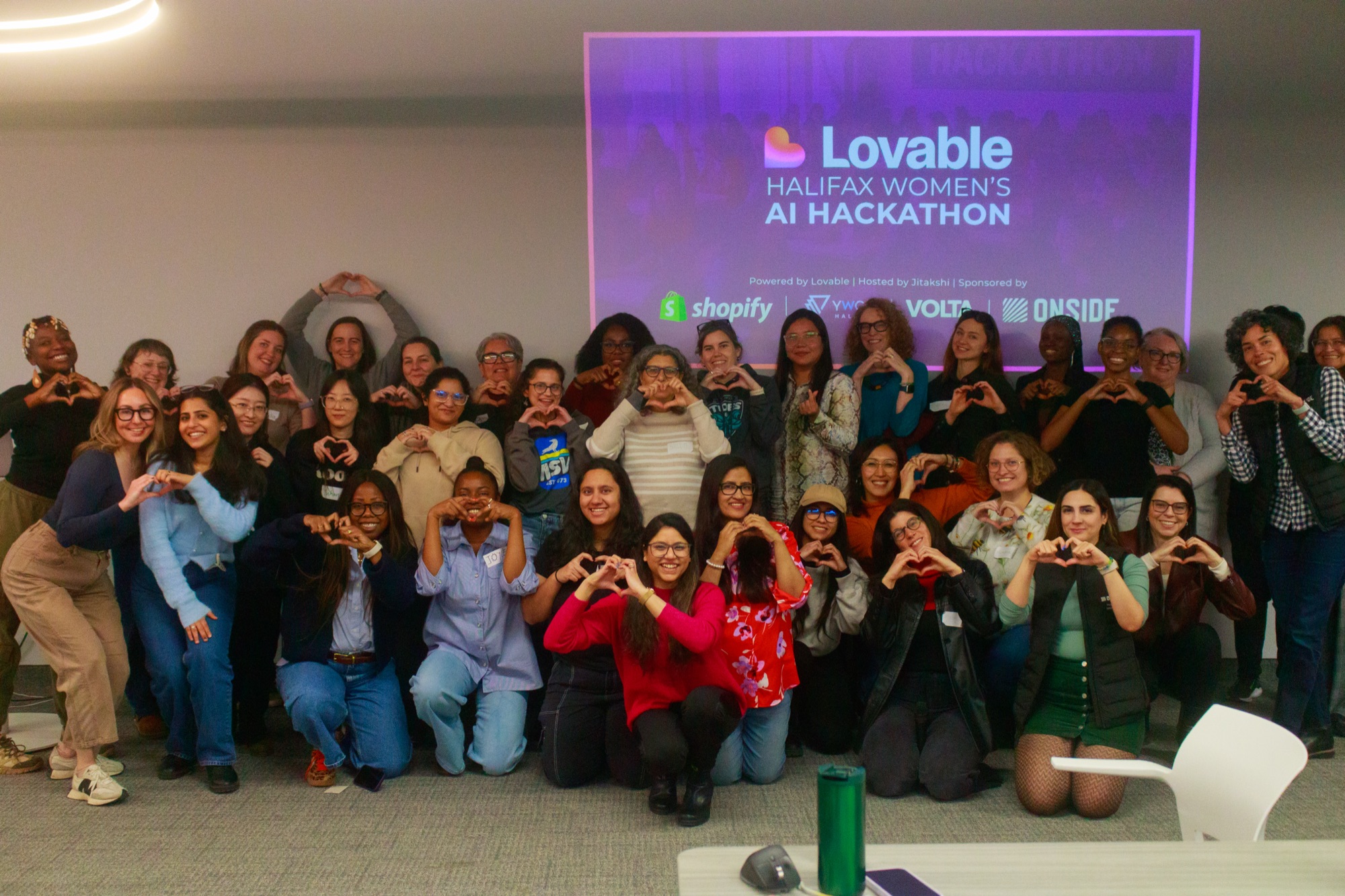 Lovable Halifax Women's AI Hackathon — full group