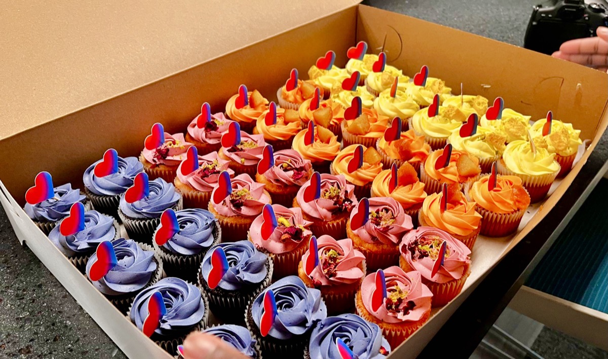 Lovable-branded cupcakes by a local Halifax baker